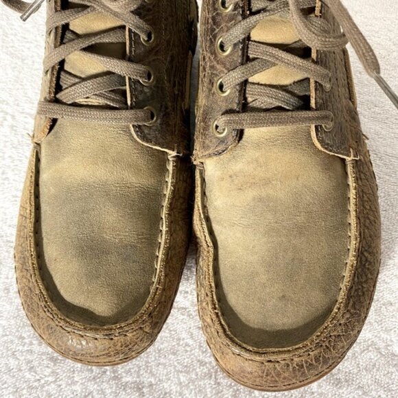 Ariat Brown Distressed Leather Lace Up Chukka Boots Ankle Boots 8EE/41W - Picture 11 of 12